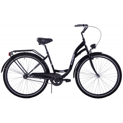 Mestský bicykel 28" Kozbike K14 1 prevodový Čierny